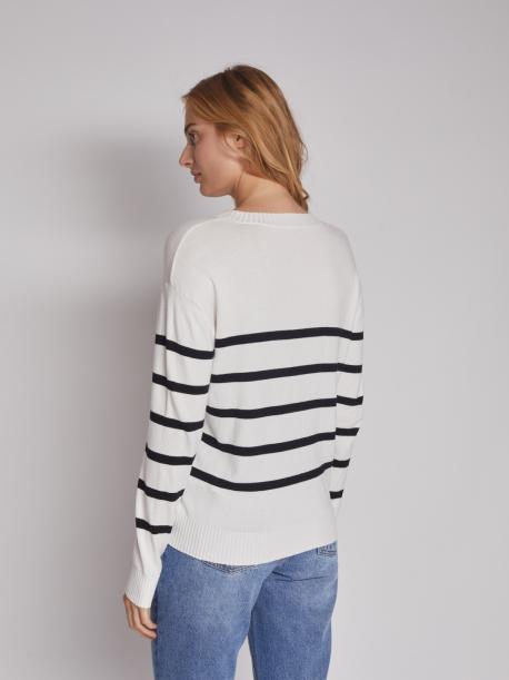 Джемпер с узором в полоску ZOLLA