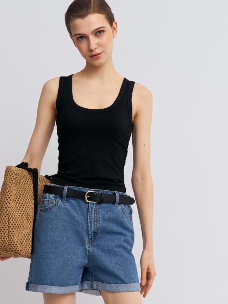 Майка-топ из вискозы без рукавов ZOLLA