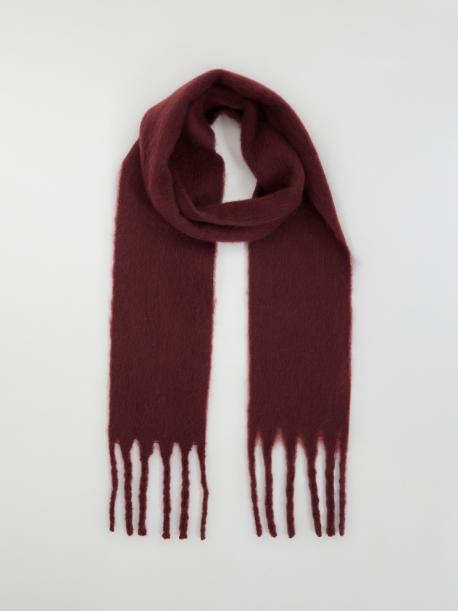 Тёплый шарф с длинной бахромой ZOLLA