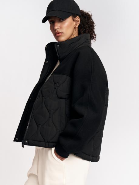 Короткая куртка с высоким воротником ZOLLA