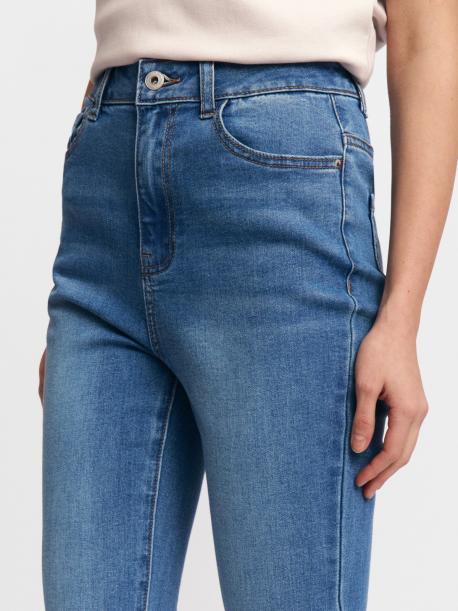 Джинсы силуэта Skinny с высокой посадкой ZOLLA