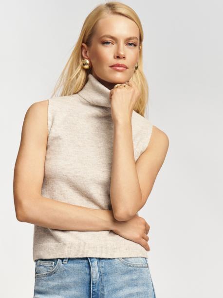 Вязаный трикотажный топ с горлом ZOLLA
