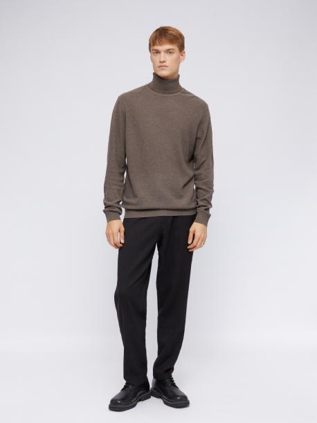 Хлопковая трикотажная водолазка с воротником гольф ZOLLA