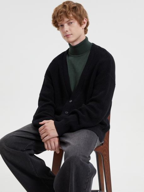 Вязаный кардиган на пуговицах ZOLLA