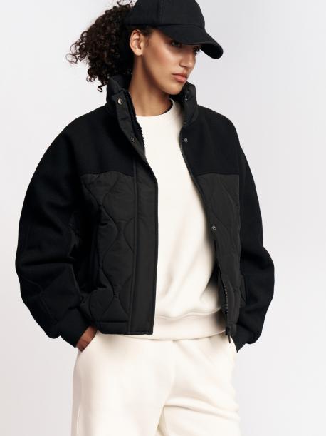 Короткая куртка с высоким воротником ZOLLA