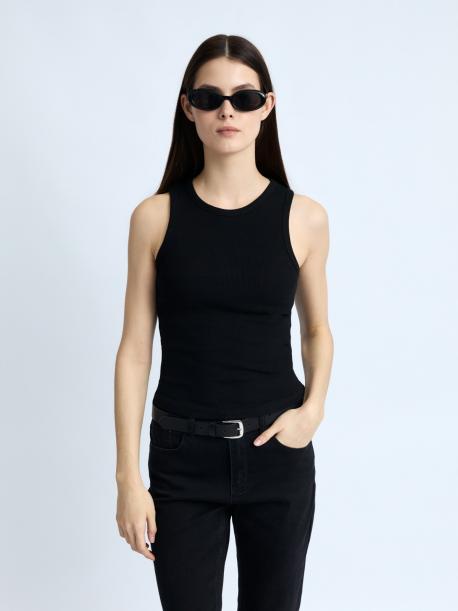 Трикотажный топ-майка без рукавов ZOLLA