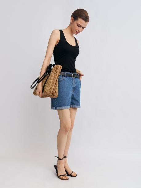 Майка-топ из вискозы без рукавов ZOLLA