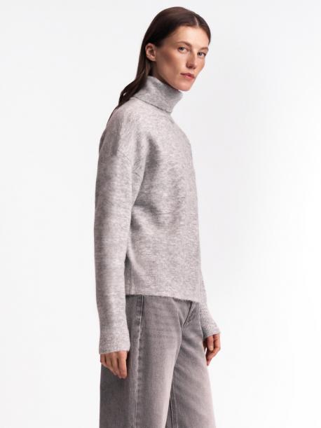 Вязаный свитер с горлом и шерстью ZOLLA