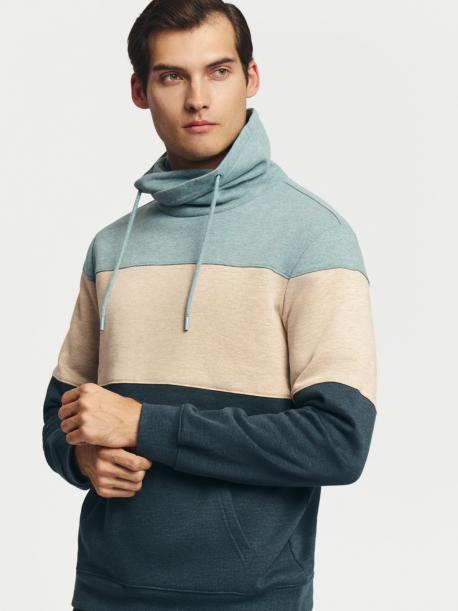 Утеплённый худи с воротником-хомутом ZOLLA