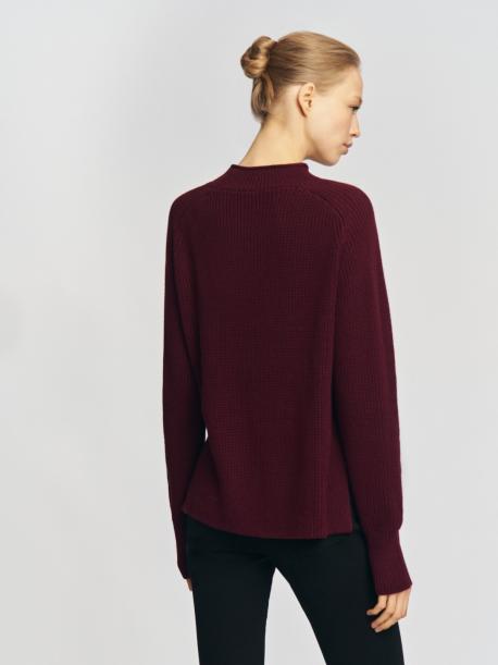 Вязаный свитер с воротником-стойкой ZOLLA