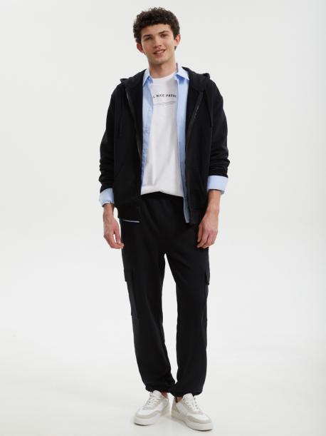 Трикотажные джоггеры из хлопка с карманами карго ZOLLA