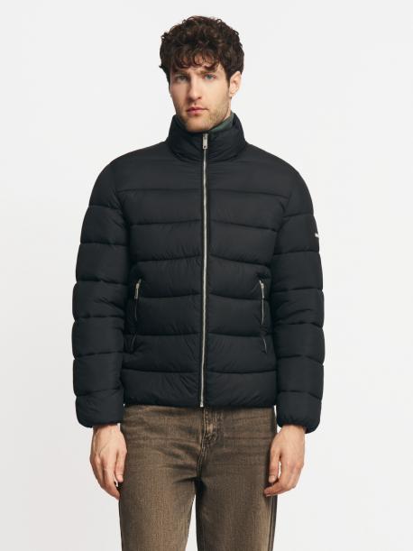 Лёгкая тёплая куртка на молнии с воротником-стойкой ZOLLA