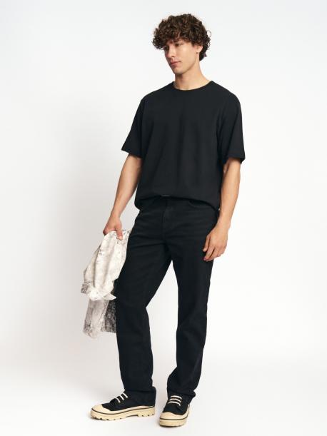 Однотонная базовая футболка из хлопка ZOLLA