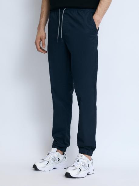 Брюки-джоггеры из хлопка на резинке ZOLLA