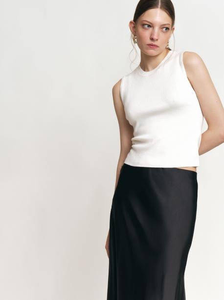 Вязаный трикотажный топ без рукавов ZOLLA