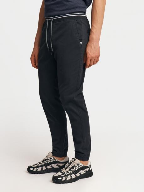 Брюки-джоггеры из хлопка на резинке ZOLLA