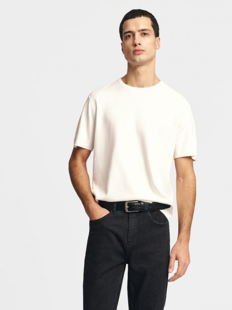 Трикотажный джемпер с коротким рукавом ZOLLA