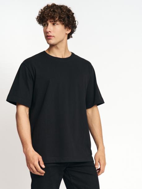 Однотонная базовая футболка из хлопка ZOLLA