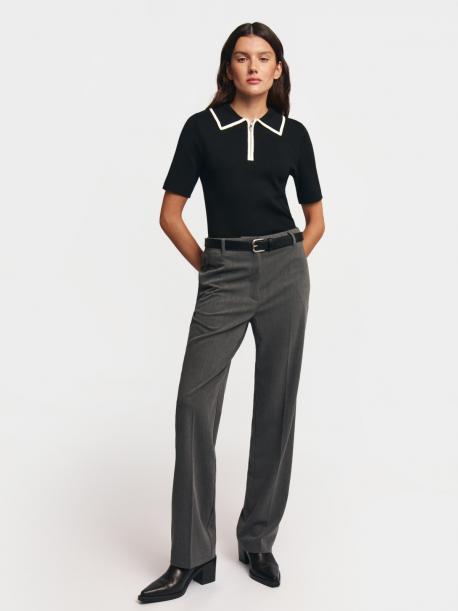 Джемпер поло с коротким рукавом ZOLLA