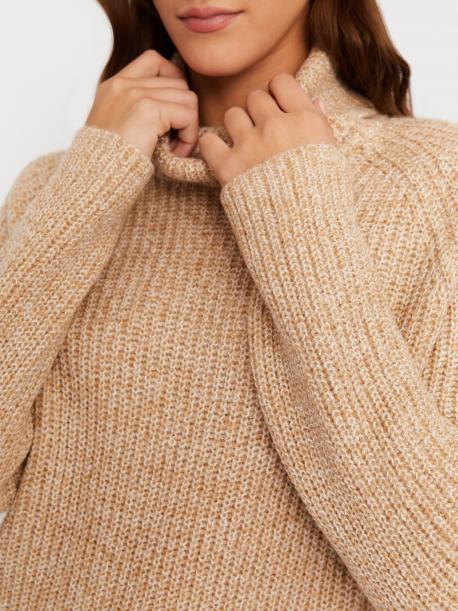 Свитер крупной вязки с горлом ZOLLA