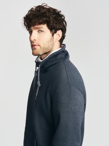 Утеплённый худи с воротником-хомутом ZOLLA