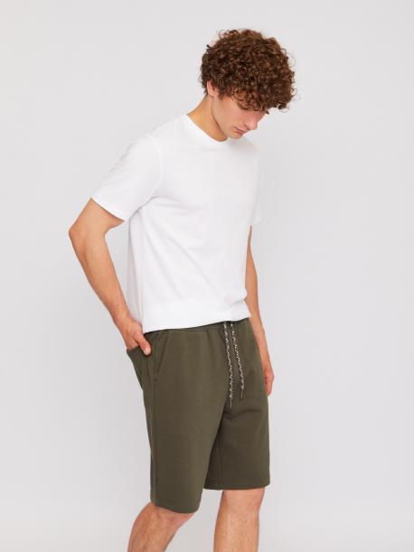 Трикотажные шорты на резинке из хлопка ZOLLA