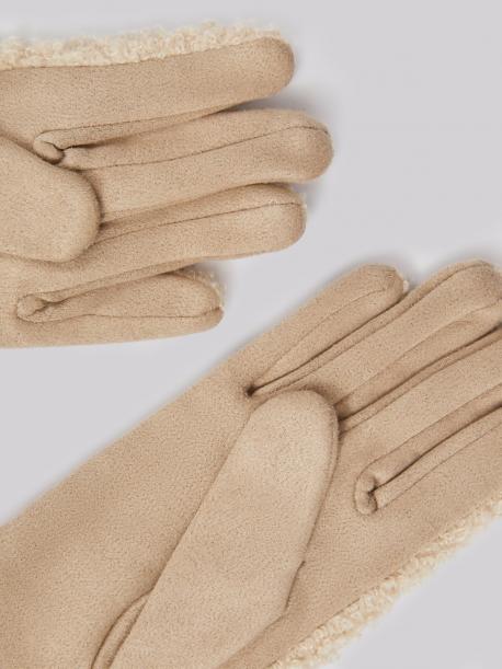 Утеплённые перчатки из экомеха ZOLLA