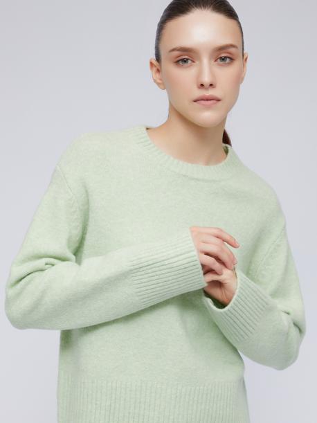 Вязаный джемпер расслабленного фасона с шерстью ZOLLA