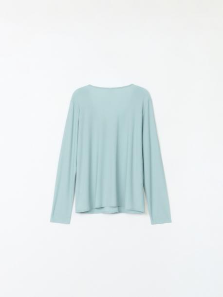 Блузка с длинным рукавом и вырезом на груди ZOLLA