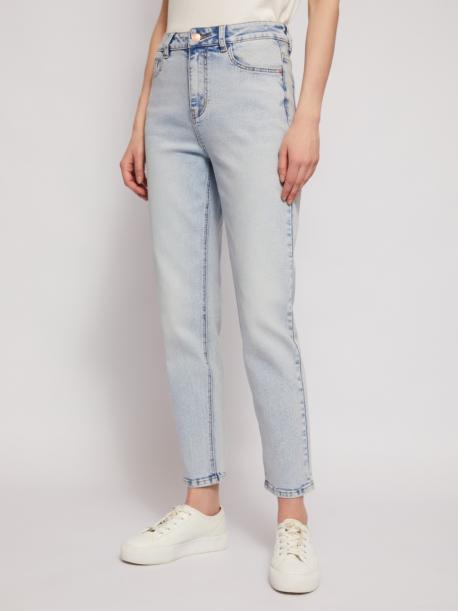 Джинсы силуэта Mom Slim с высокой посадкой ZOLLA