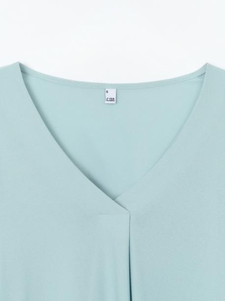 Блузка с длинным рукавом и вырезом на груди ZOLLA