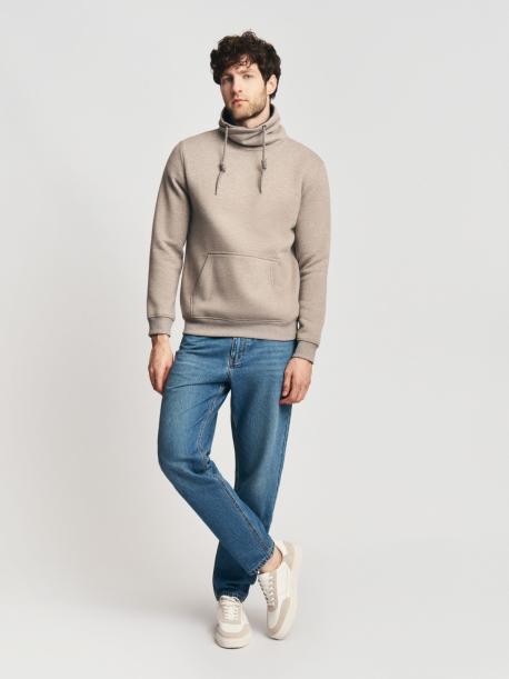 Утеплённый худи с воротником-хомутом ZOLLA