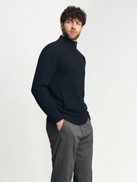 Вязаная толстовка на молнии с воротником ZOLLA