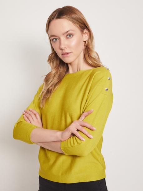 Джемпер с вырезом-лодочка ZOLLA