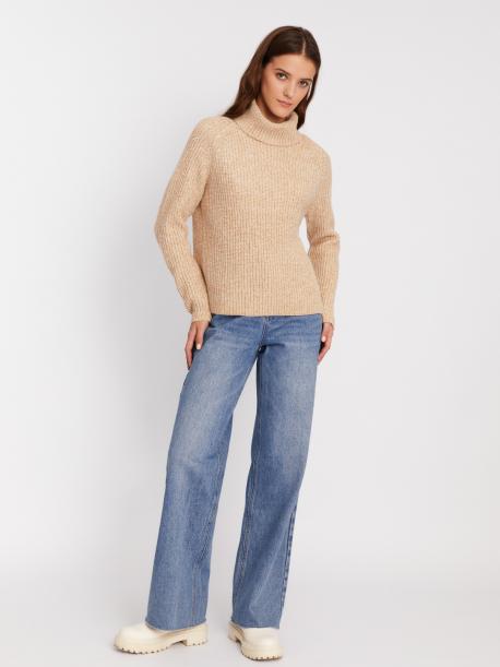 Свитер крупной вязки с горлом ZOLLA