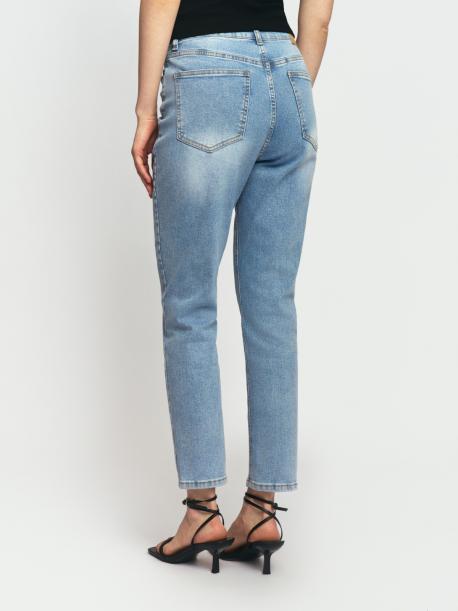 Джинсы силуэта Mom Slim с высокой посадкой ZOLLA
