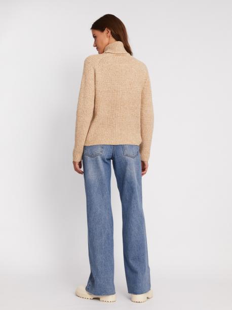Свитер крупной вязки с горлом ZOLLA