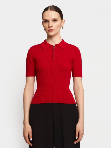 Джемпер поло с коротким рукавом ZOLLA