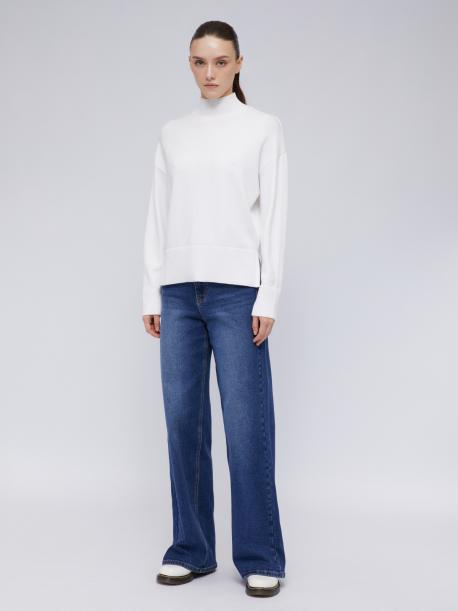 Вязаный свитер с воротником-стойкой ZOLLA