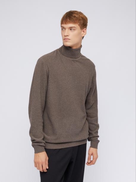 Хлопковая трикотажная водолазка с воротником гольф ZOLLA