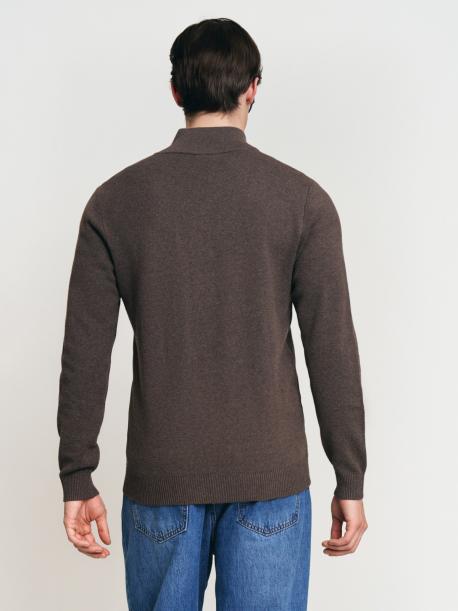 Вязаная толстовка на молнии с воротником ZOLLA