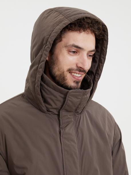 Тёплая куртка-парка на молнии с капюшоном ZOLLA