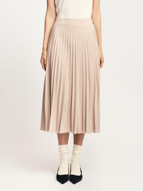 Юбка плиссе на резинке в длине миди ZOLLA