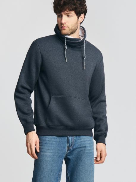 Утеплённый худи с воротником-хомутом ZOLLA