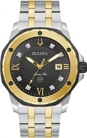 Японские наручные  мужские часы  98D175. Коллекция Marine Star Bulova