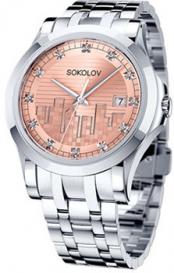 fashion наручные  женские часы  303.71.00.000.04.01.2. Коллекция My World Sokolov