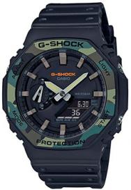 Японские наручные  мужские часы  GA-2100SU-1AER. Коллекция G-Shock Casio