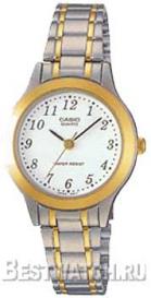 Японские наручные  женские часы  LTP-1128G-7B. Коллекция Analog Casio
