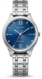 Японские наручные  женские часы  EM0500-73L. Коллекция Eco-Drive Citizen