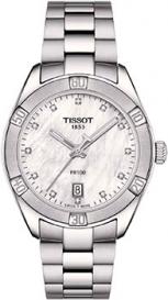 Швейцарские наручные  женские часы  T101.910.11.116.00. Коллекция Sport Chic Tissot
